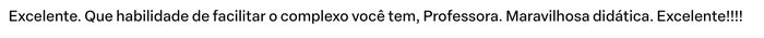 Depoimento de aluno